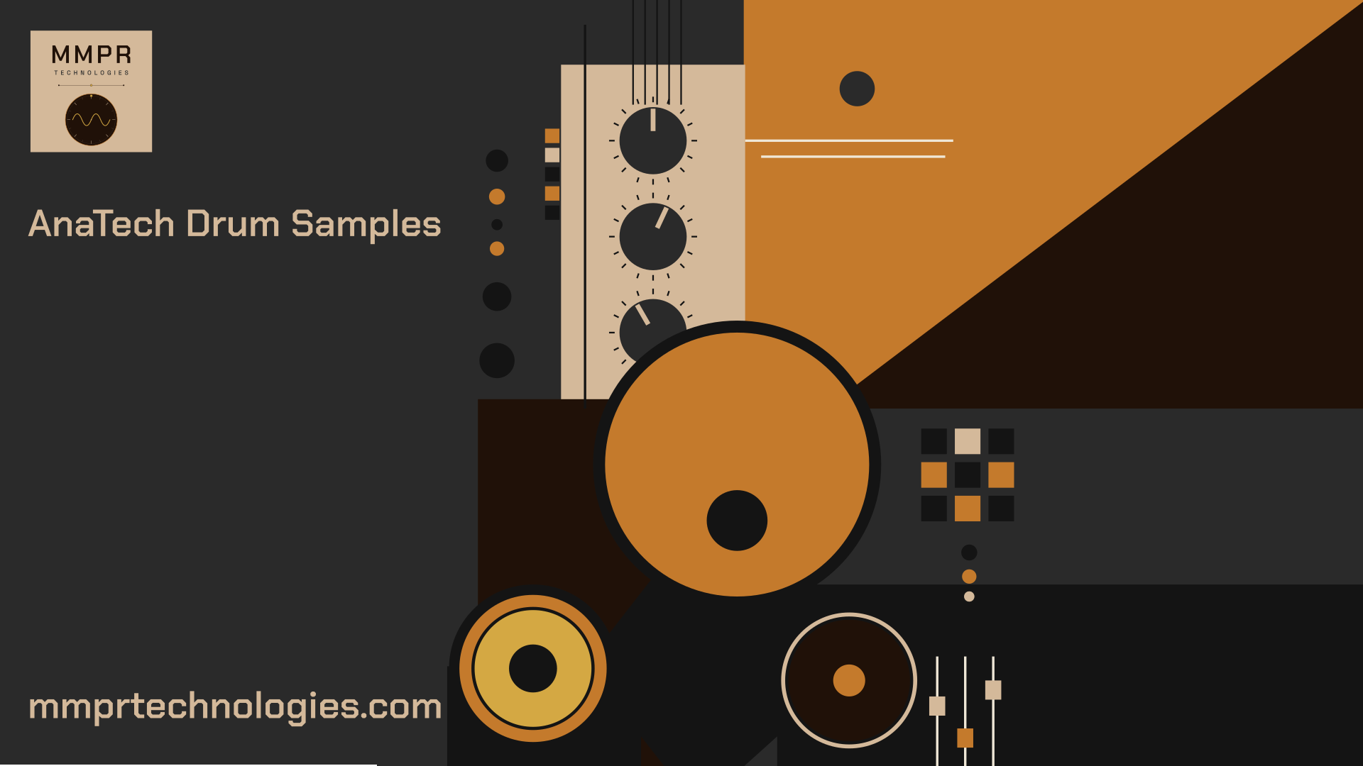 AnaTech drum sample pack promotional artwork